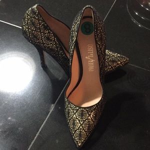 Black and Gold heels